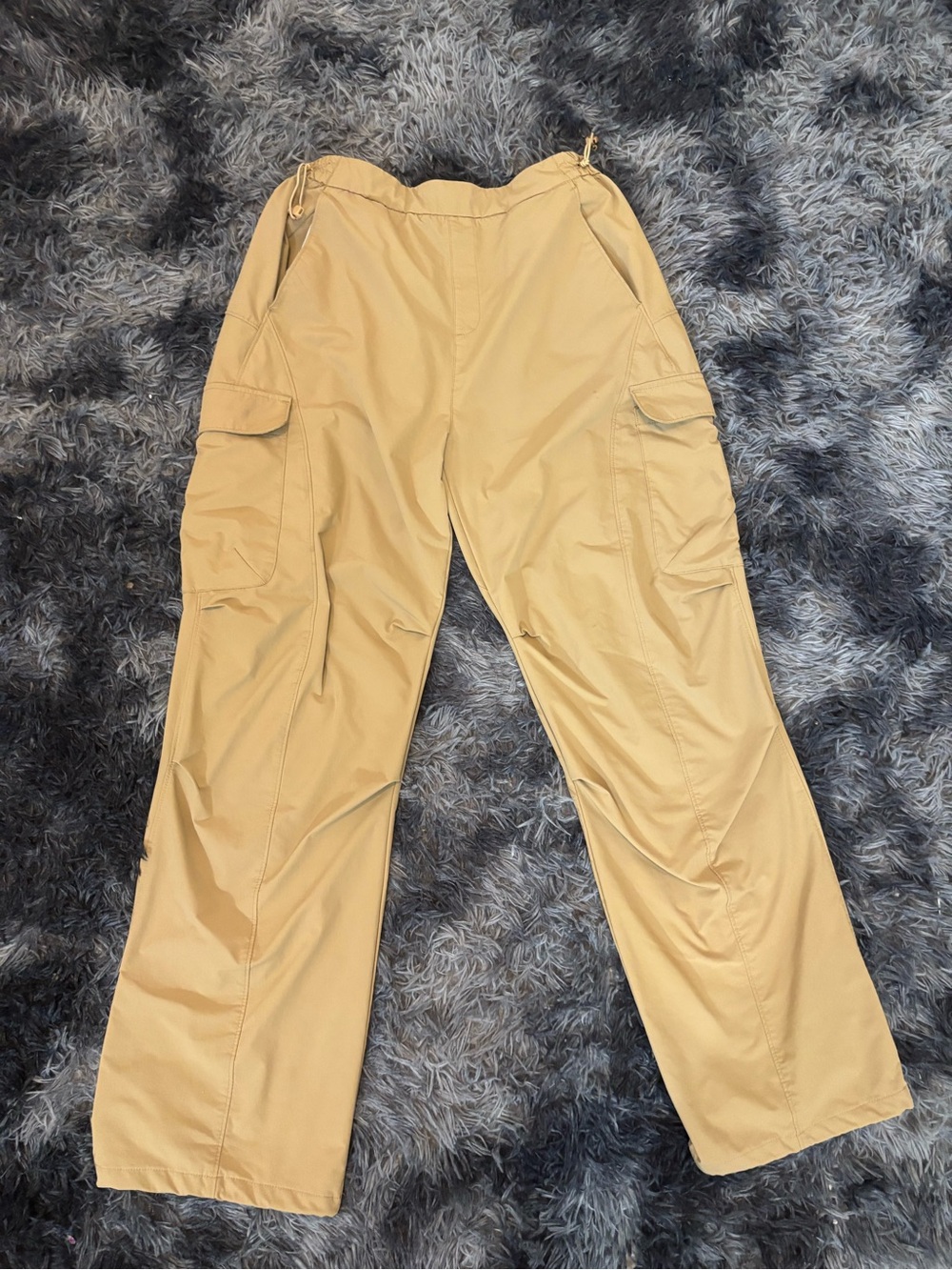 Men's Tan Cargo Pants with Utility Pockets